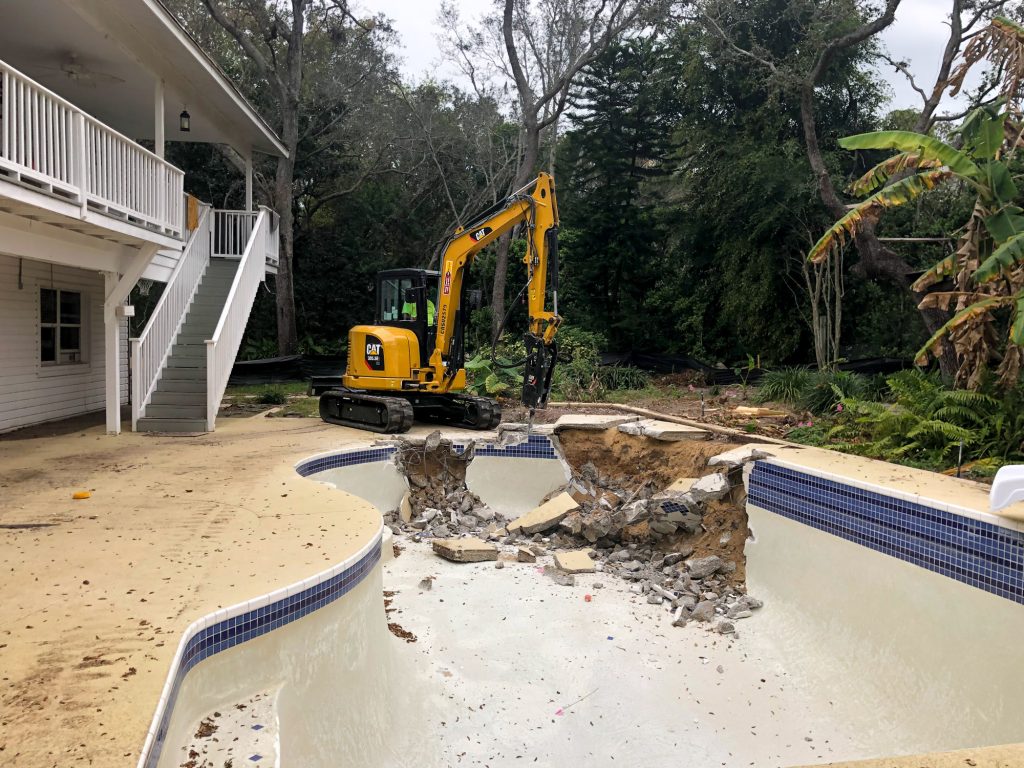 Pool removal and demolition service in Dallas Fort Worth North Texas